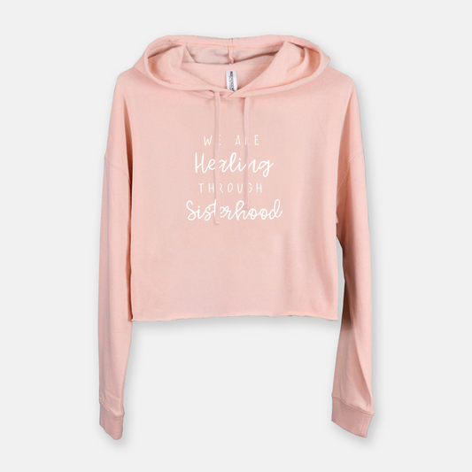We Are Healing | Cropped Hoodie | Blush